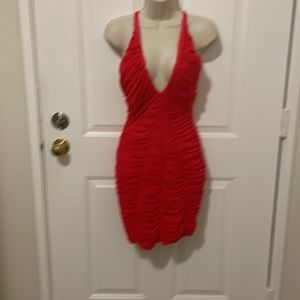 Red dress by Bebe